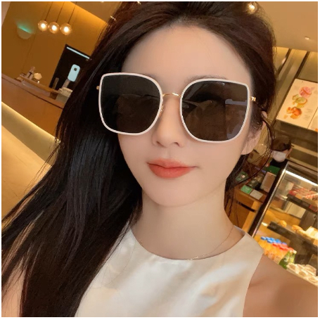Kính mát thời trang AORI chống tia uv, kính mắt vuông gọng kim loại dành cho nam và nữ