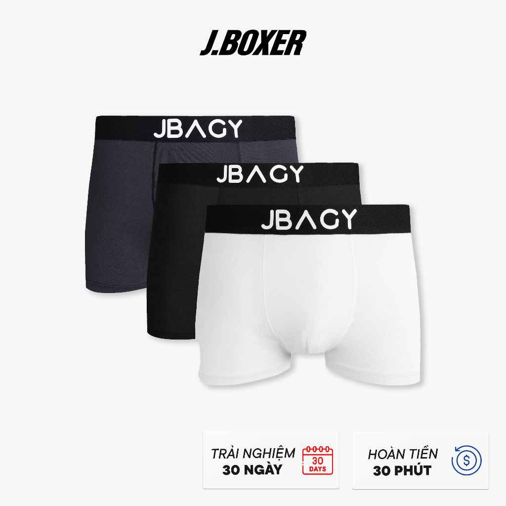 Combo 3 quần boxer nam Thương hiệu JBAGY - 3 US01