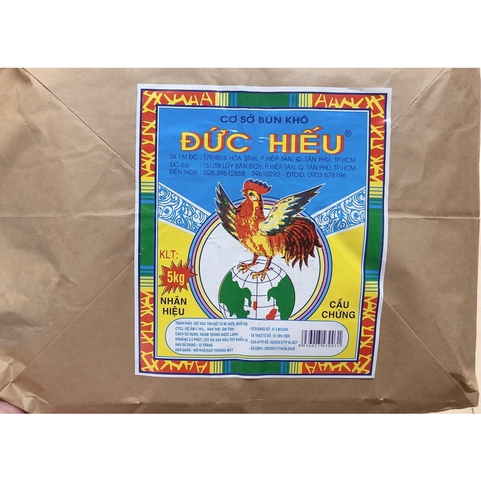 Bún gạo khô ĐỨC HIẾU cây 5kg