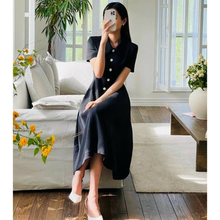 Đầm sơ mi nút ngọc 3 màu (kèm hình thật)