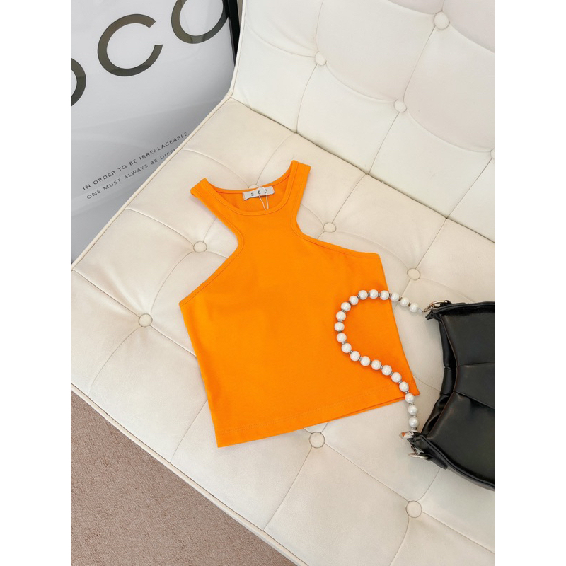 Áo Ba Lỗ Croptop Cách Điệu Nhiều Màu Trẻ Trung