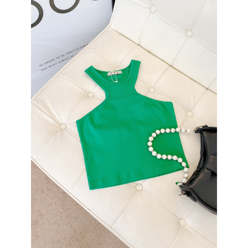 Áo Ba Lỗ Croptop Cách Điệu Nhiều Màu Trẻ Trung