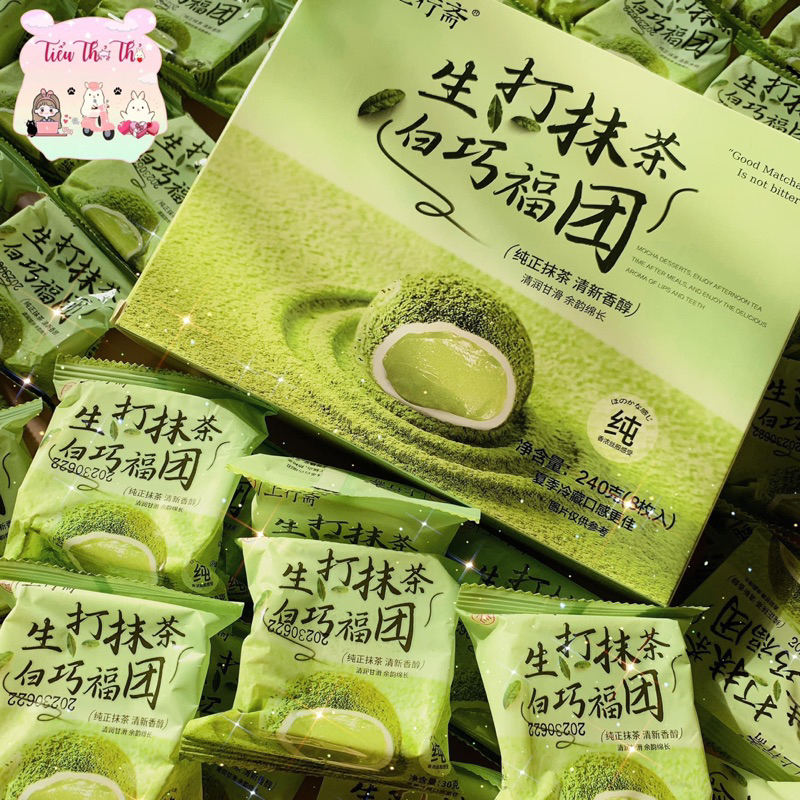 Bánh mochi chảy vị matcha