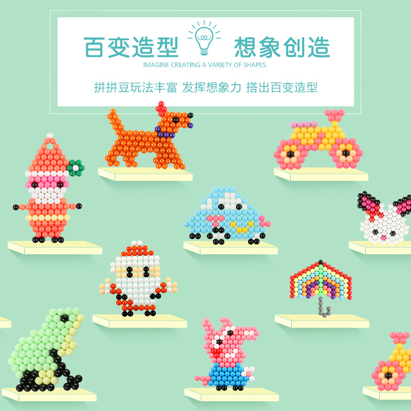 Hạt dính nước thần kỳ, hạt DIY tạo hình cho bé