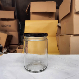 Hũ thủy tinh 500ml nắp thiếc đen