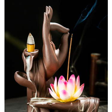 Giao Nhanh Trầm hương khói ngược Bàn Tay Phật 1, Thác khói trầm hương cao cấp, tiểu cảnh - Nhà cửa thơm tho, sạch sẽ