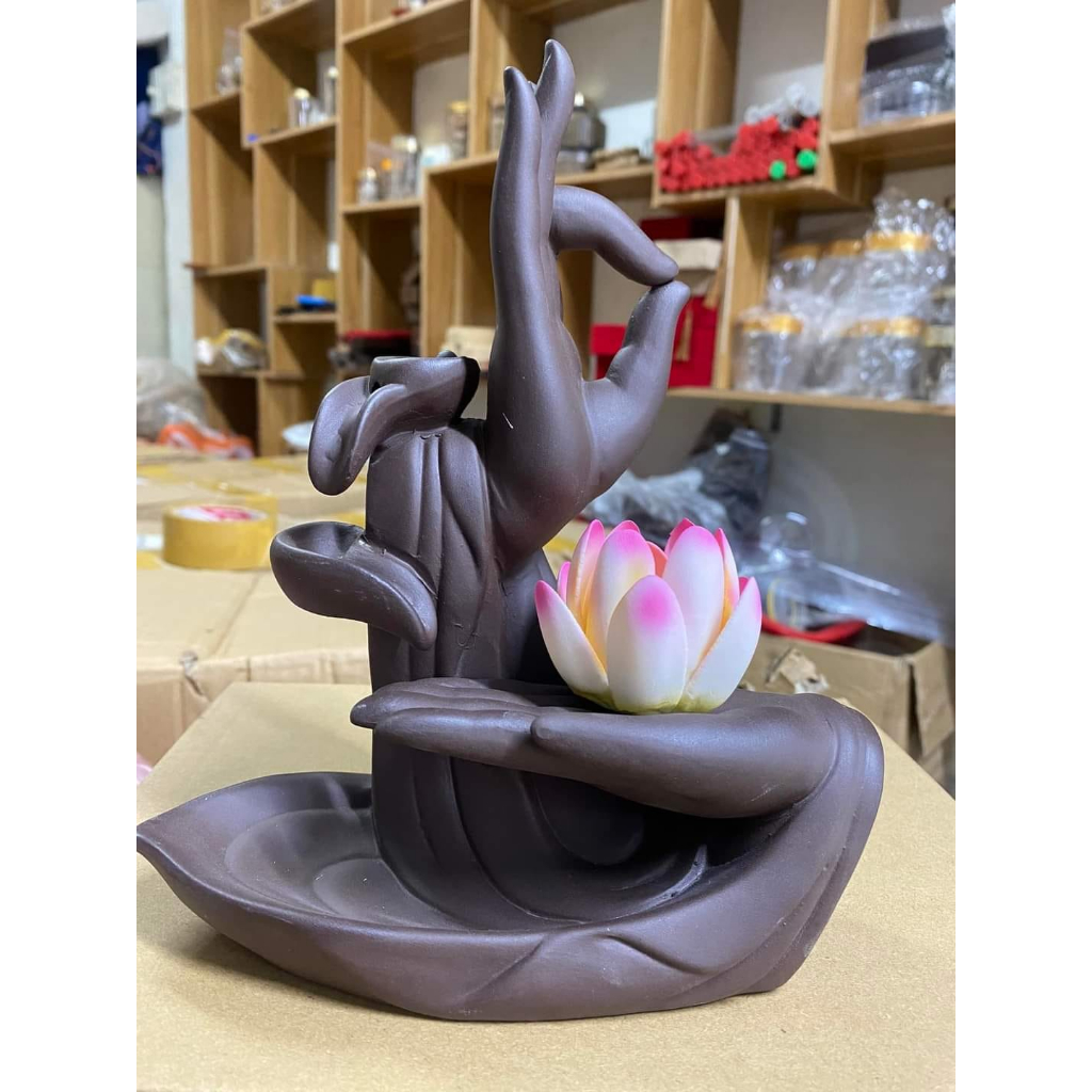 Giao Nhanh Trầm hương khói ngược Bàn Tay Phật 1, Thác khói trầm hương cao cấp, tiểu cảnh - Nhà cửa thơm tho, sạch sẽ