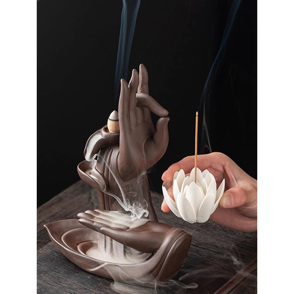 Giao Nhanh Trầm hương khói ngược Bàn Tay Phật 1, Thác khói trầm hương cao cấp, tiểu cảnh - Nhà cửa thơm tho, sạch sẽ