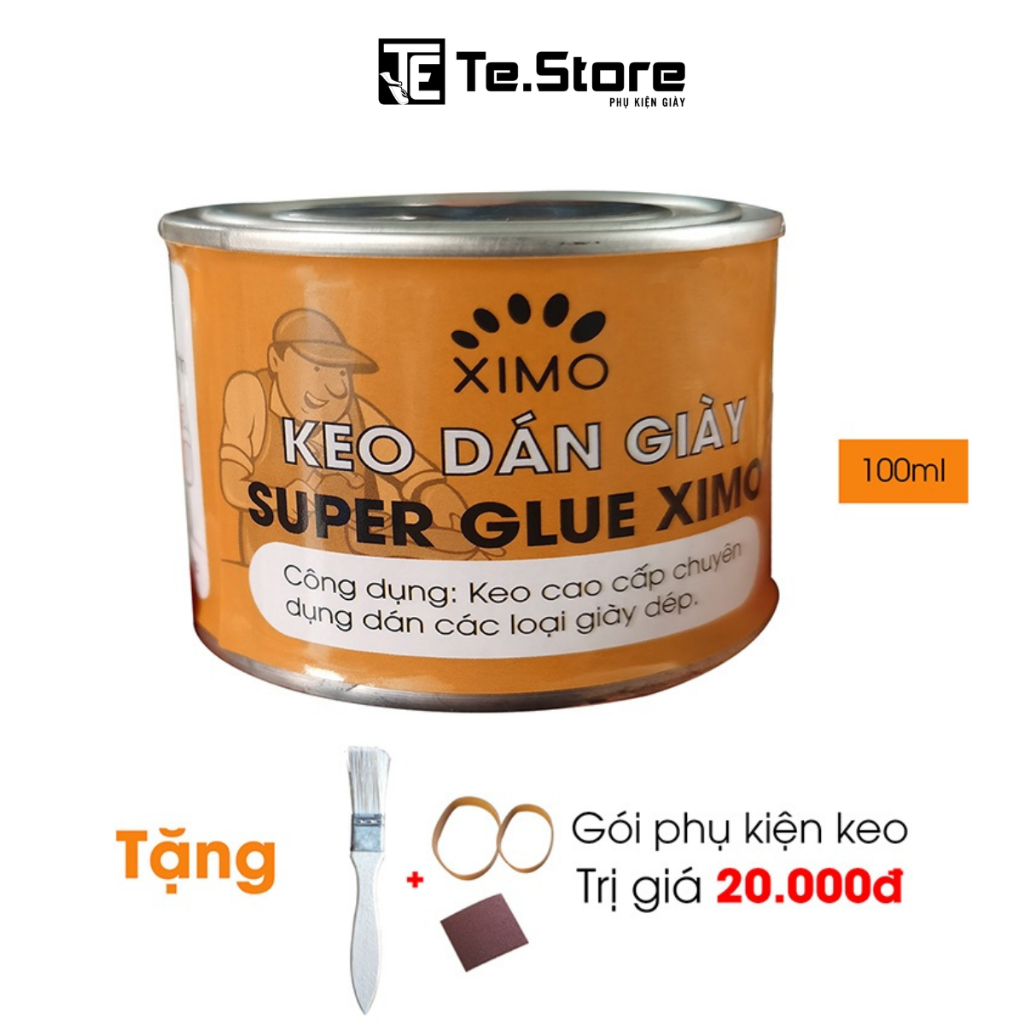 Keo dán giày thể thao Super Glue Ximo cao cấp siêu dính dùng nhiệt trong suốt, chịu nước tốt 100ml