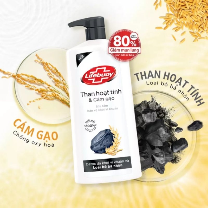 Sữa tắm Lifebuoy DETOX Thiên Nhiên 800g