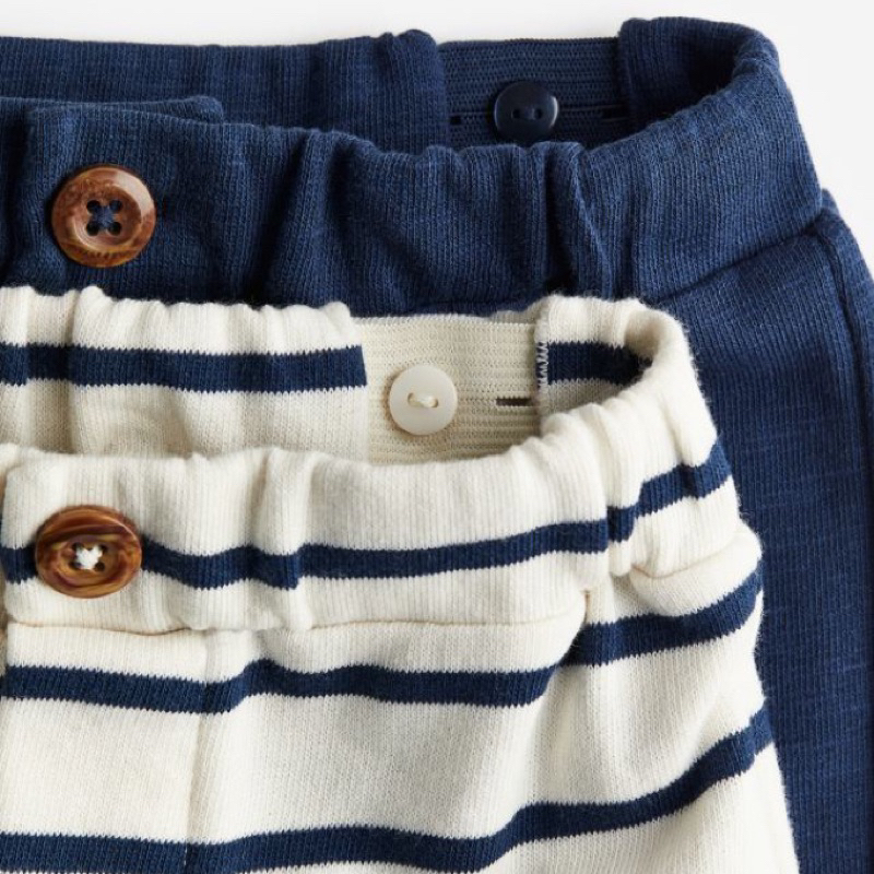 Set 2 quần short đùi thun cho bé trai HM auth săn sale 9 - 18kg