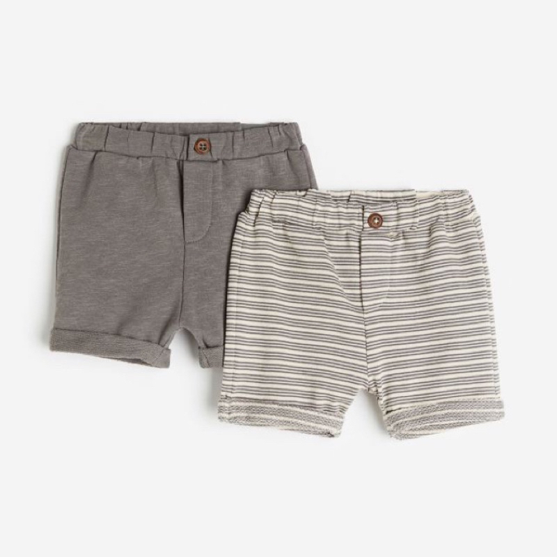 Set 2 quần short đùi thun cho bé trai HM auth săn sale 9 - 18kg