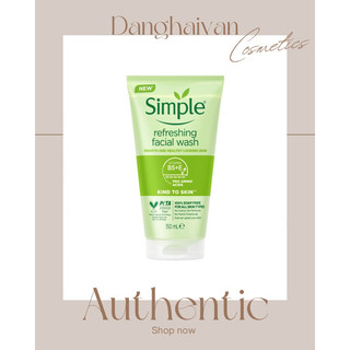 Sữa rửa mặt simple gel kind to skin 150ml chính hãng