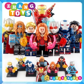 Đồ chơi Xếp hình người sắt Iron Man gồm Thor - Captain Marvel - Wasp Ant man - Dr Strage War Machine Minifigures WM6063