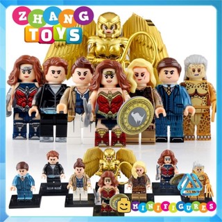 Đồ chơi Xếp hình Nữ thần Wonder Woman gồm Cheetah Diana Steve Trevor - Barbara Minerva - Maxwell Lord Minifigures WM6100