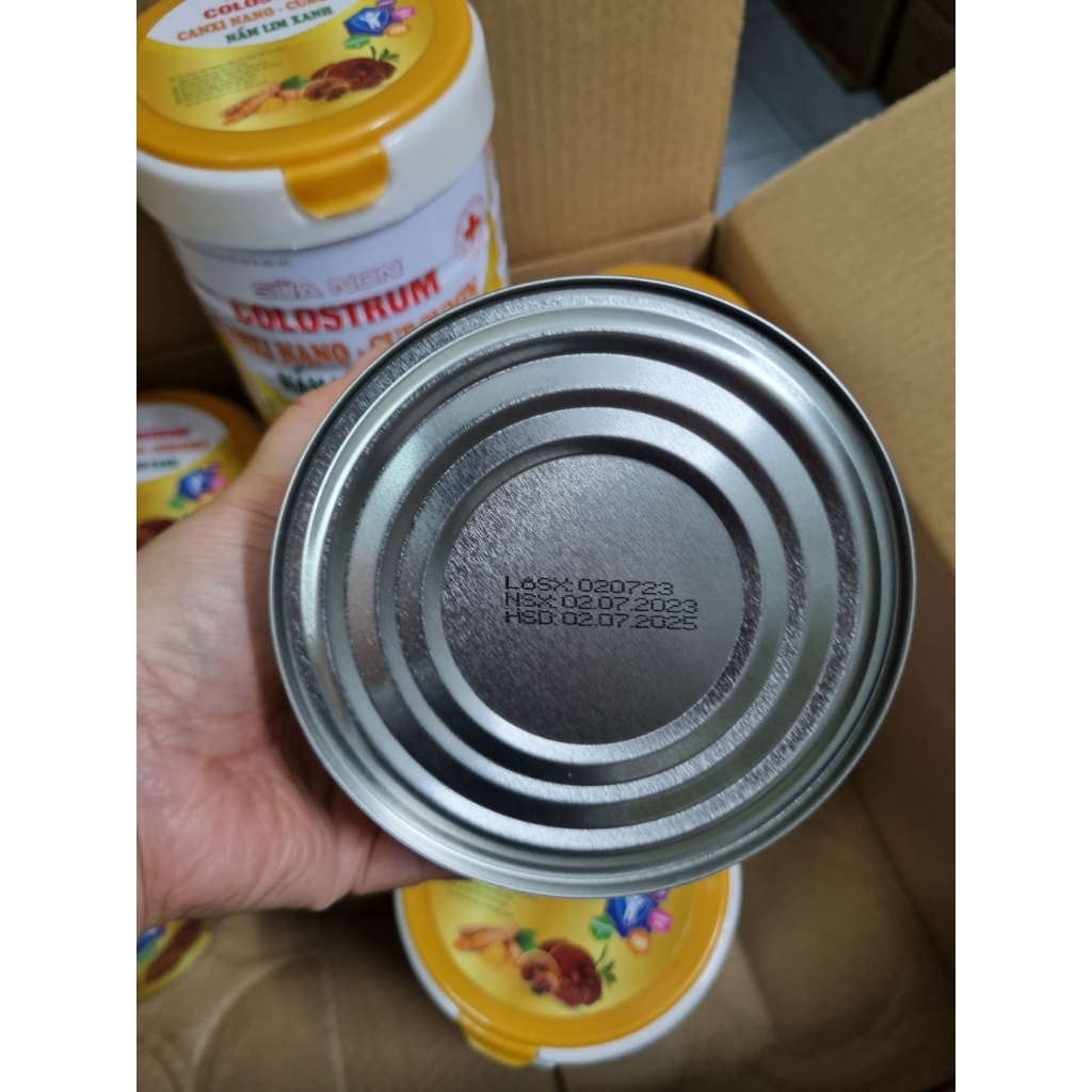 Sữa non Colostrum Canxi nano Curcummin Nấm Lim Xanh.