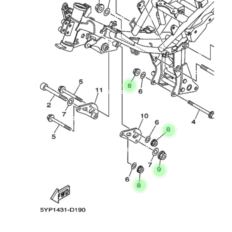 BỘ 3 TÁN TREO MÁY EXCITER 135 2010 4Số