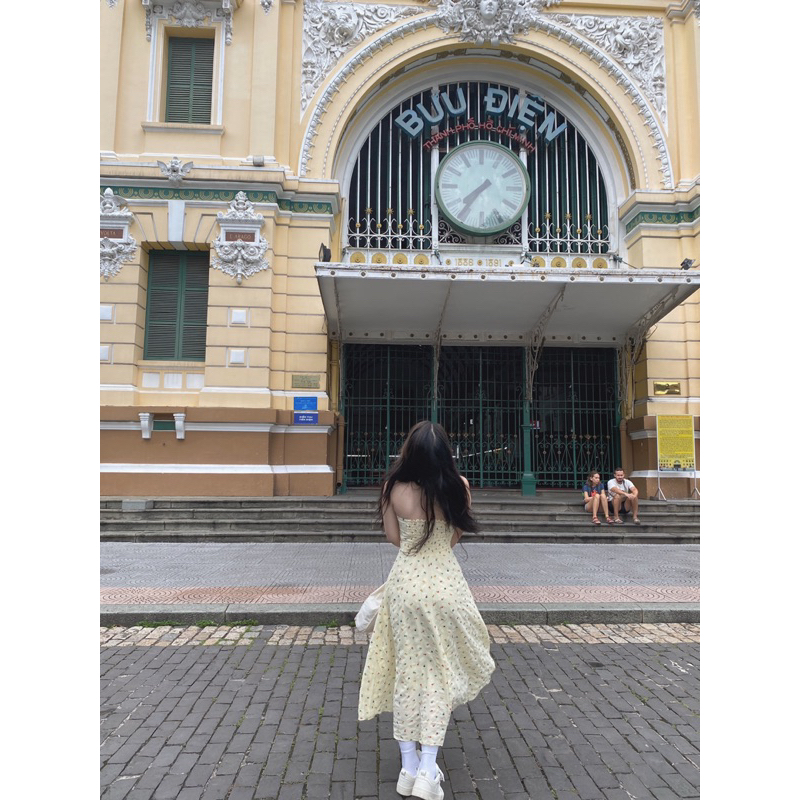 Passđầm midi hoa nhí