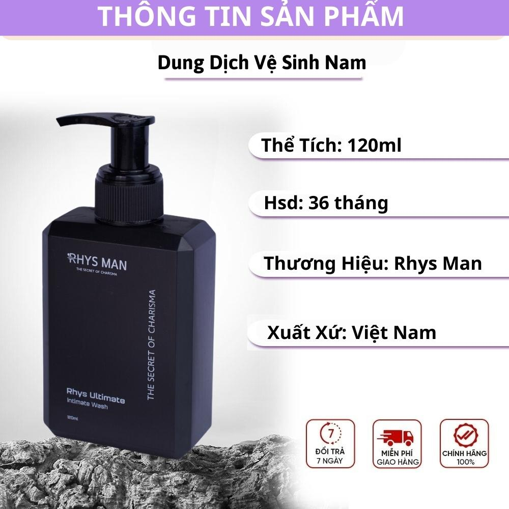 Gel Vệ Sinh Nam giới Dung Dịch Vệ Sinh Nam Rhys Man Chính Hãng 120ml Dddvs Hương Nước Hoa Chăm Sóc Vùng Kín Hết Hôi Ngứa