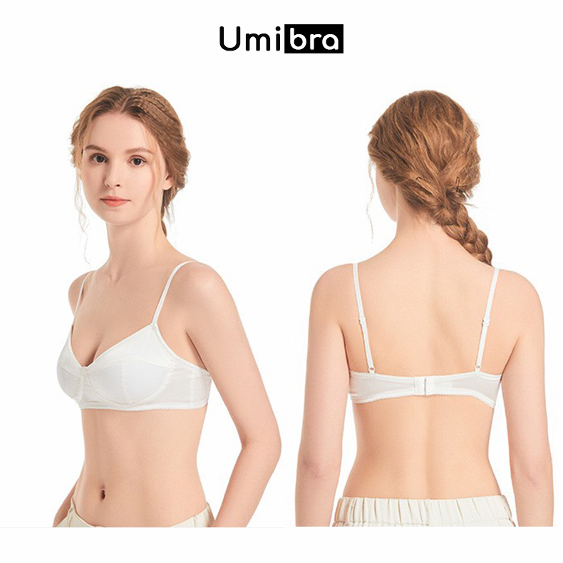 Áo ngực mỏng Umibra sợi Satin thông thoáng dáng basic gợi cảm cho nữ - AN43
