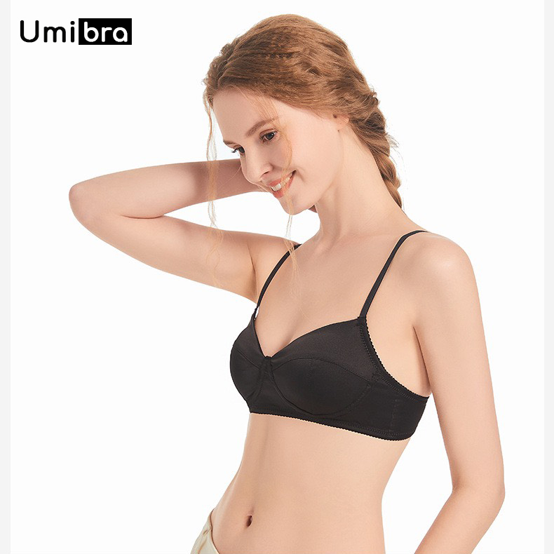 Áo ngực mỏng Umibra sợi Satin thông thoáng dáng basic gợi cảm cho nữ - AN43