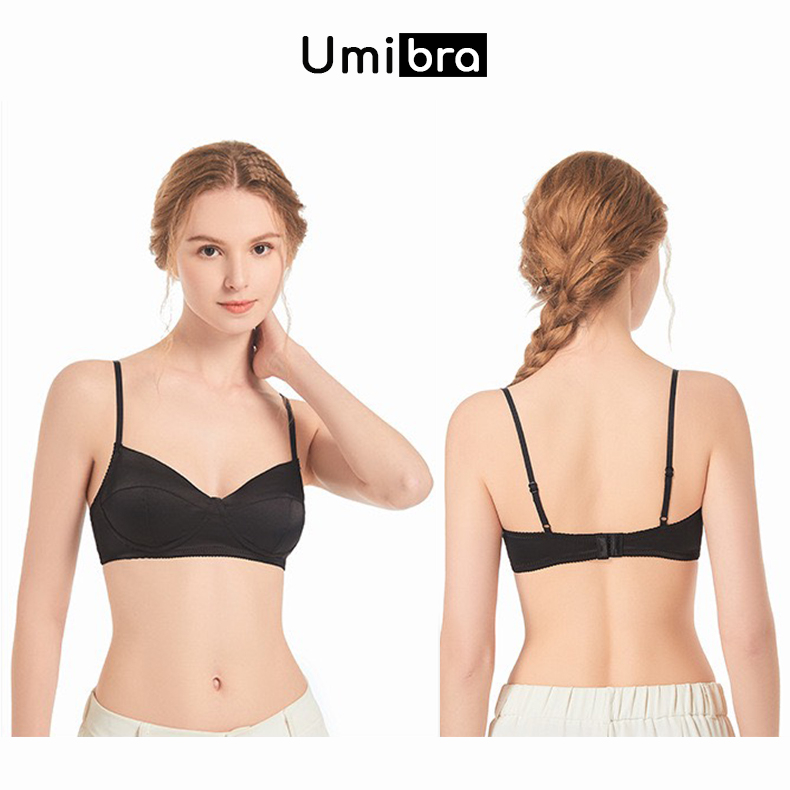 Áo ngực mỏng Umibra sợi Satin thông thoáng dáng basic gợi cảm cho nữ - AN43