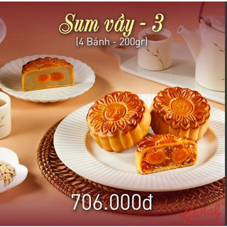 Bánh trung thu givral combo sum vầy 3
