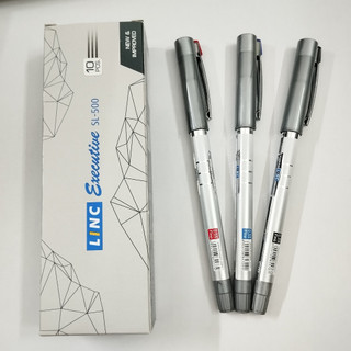   TẶNG BÚT BI  Hộp 10 Bút nước LINC Excutive SL-500 ngòi 0.55mm 