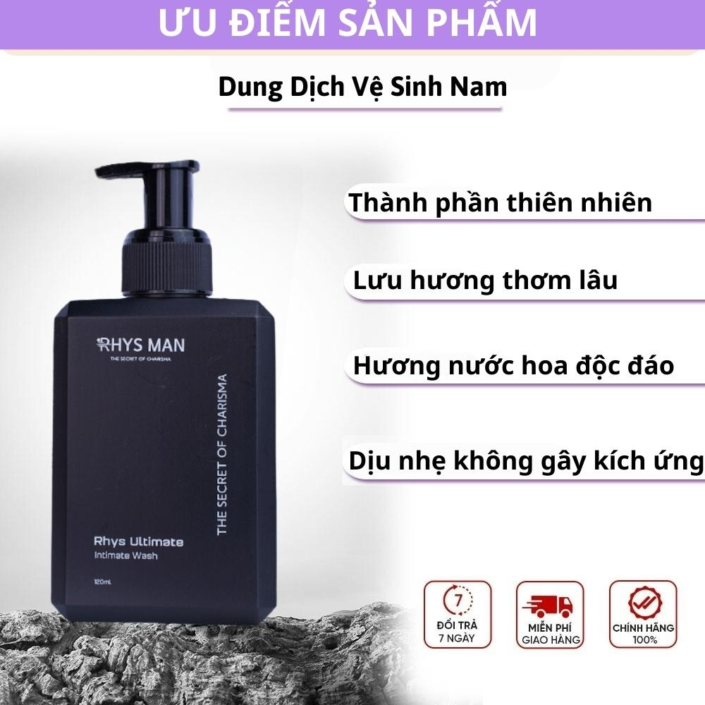 Gel Vệ Sinh Nam giới Dung Dịch Vệ Sinh Nam Rhys Man Chính Hãng 120ml Dddvs Hương Nước Hoa Chăm Sóc Vùng Kín Hết Hôi Ngứa