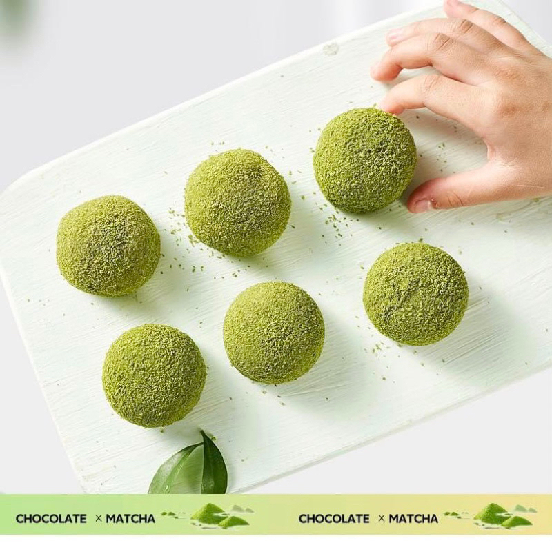 Bánh mochi chảy vị matcha