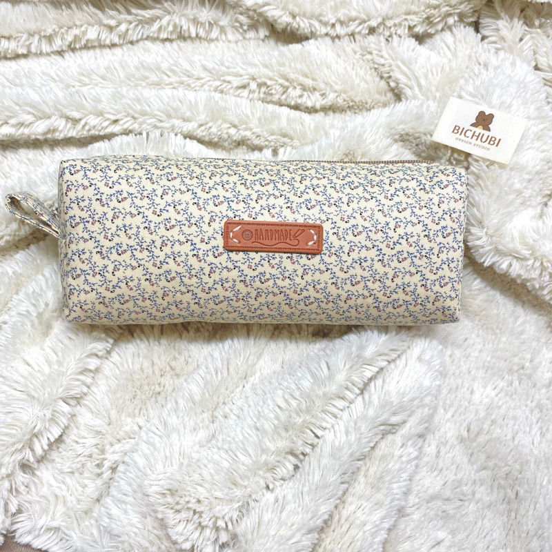 Bóp viết vintage kiểu dáng cổ điển đứng form BICHUBI STUDIO sức chứa lớn handmade