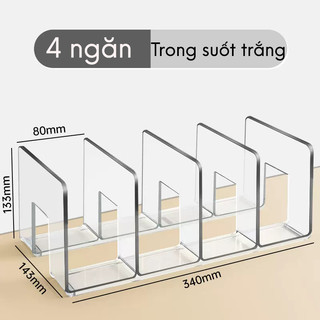 Giá sách mica, Kệ mica nhiều ngăn để sách/ tạp chí/ mỹ phẩm... cao cấp/ Giá đỡ acrylic trưng bày sản phẩm cao cấp