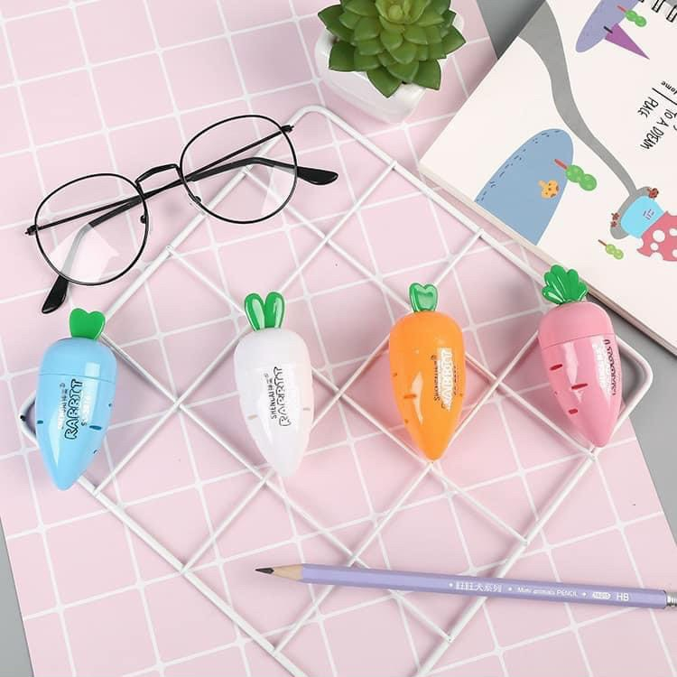 Gọt Bút Chì Gấu Dâu Dễ Thương, Chuốt Bút Chì Gấu Dâu Lotso Trawberry Bear Pencil Sharpener Hot Trend, Chuốt Chì Cà Rốt