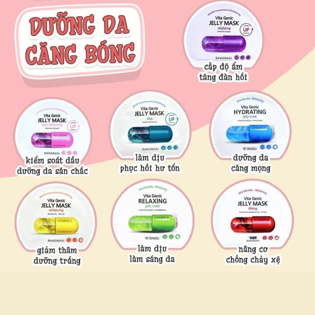 Mặt Nạ Giấy Banobagi Genic Jelly Mask