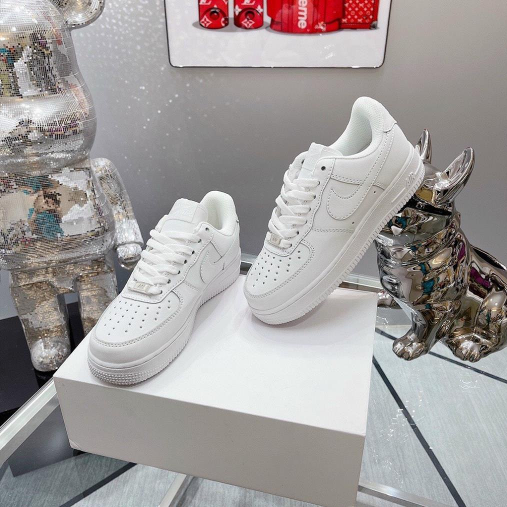 Giày nike_trắng AF1 Nam Nữ, Giày Air Force 1 Full Trắng Thể Thao Hàng Đẹp Full Box, giày sneaker trắng nam nữ siêu hot