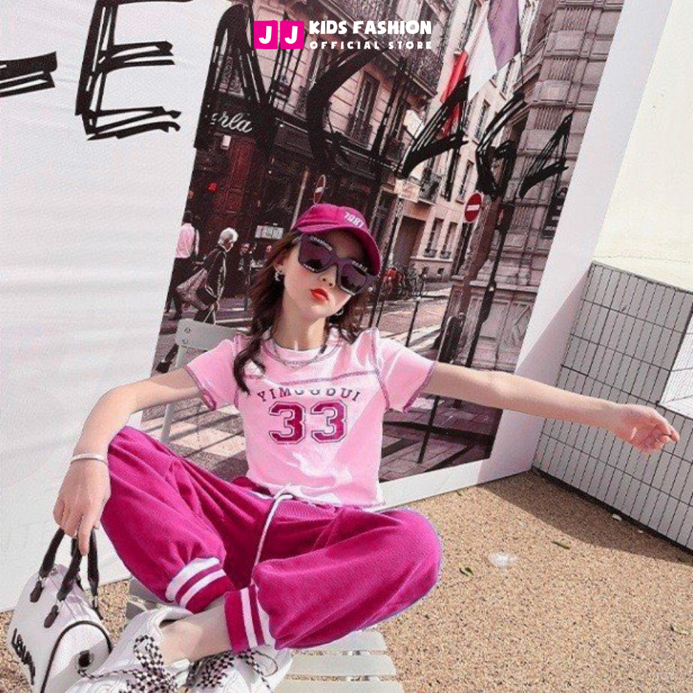 Quần Jogger bé gái, bé trai, quần thun dài bo ống hip hop năng động thoải mái full size | J Kids Fashion