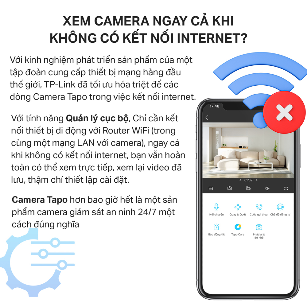 Camera WiFi Thông Minh TP-Link Tapo C100 / C110 An Ninh Cho Gia Đình