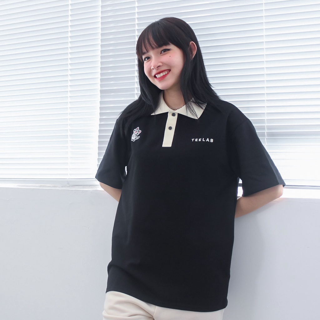 Áo Polo Cổ Bẻ Ngắn Tay,Áo Polo Teelab Mèo Nam Nữ Unisex Chất Cá Sấu Cao Cấp -NANA SHOP.