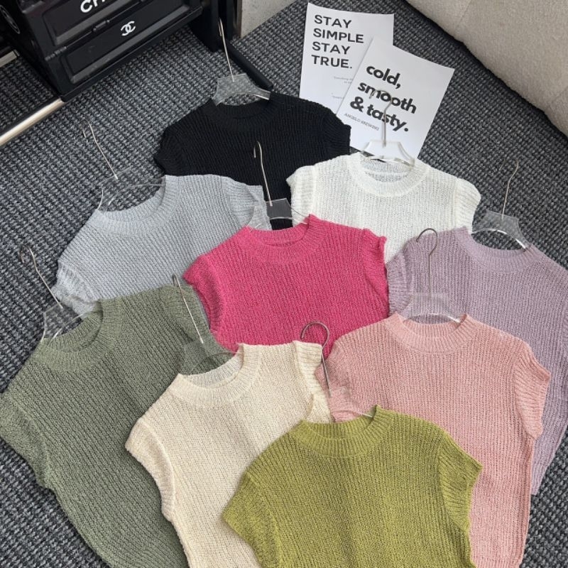 Áo len sợi bo hàng QC