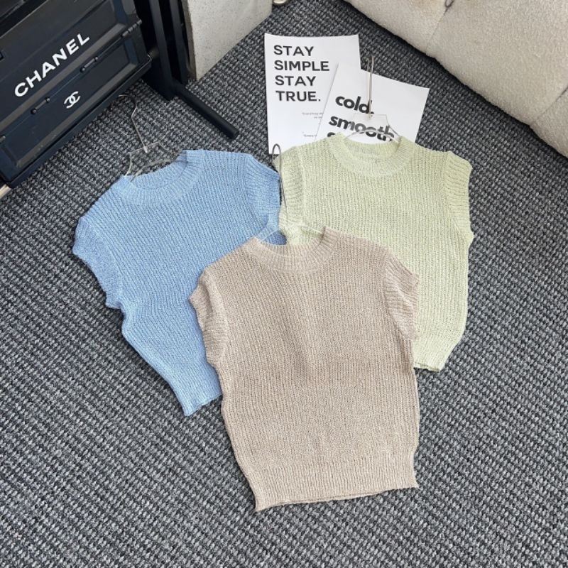 Áo len sợi bo hàng QC