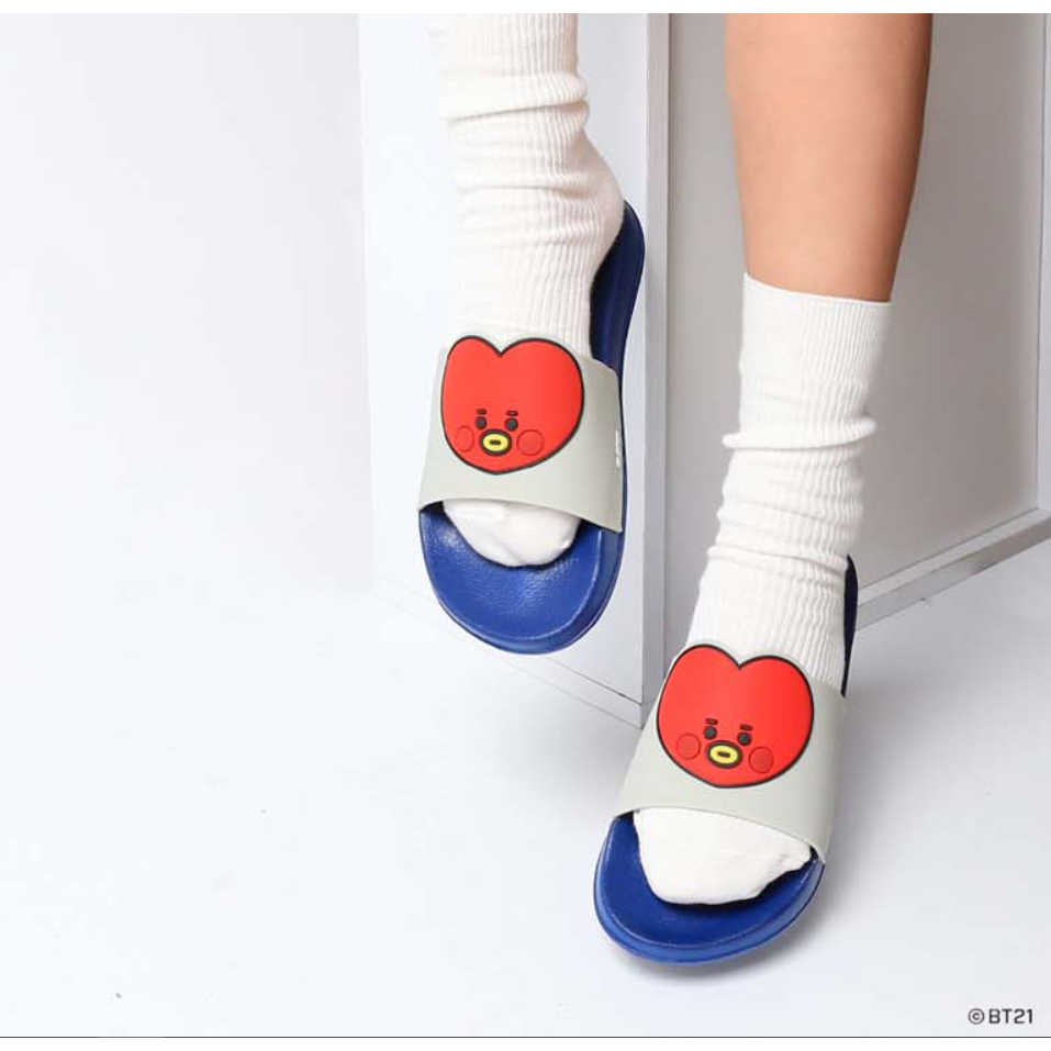 Dép quai ngang dễ thương BT21 Hàn Quốc