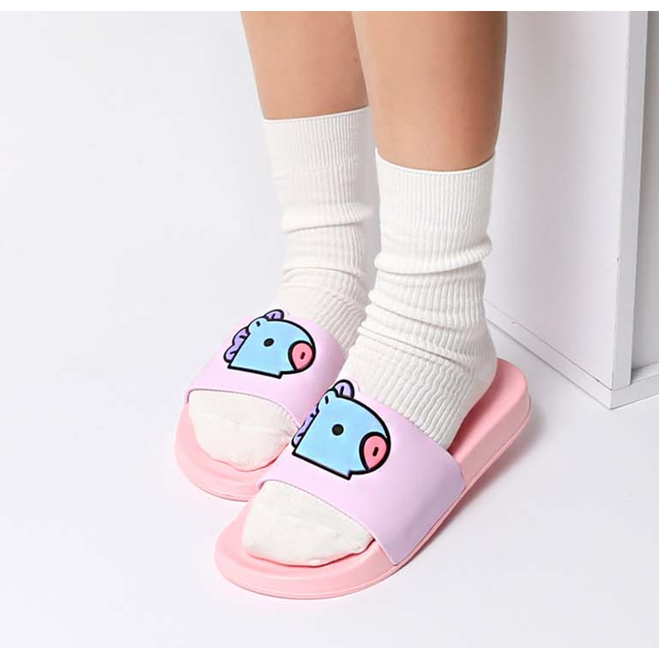 Dép quai ngang dễ thương BT21 Hàn Quốc
