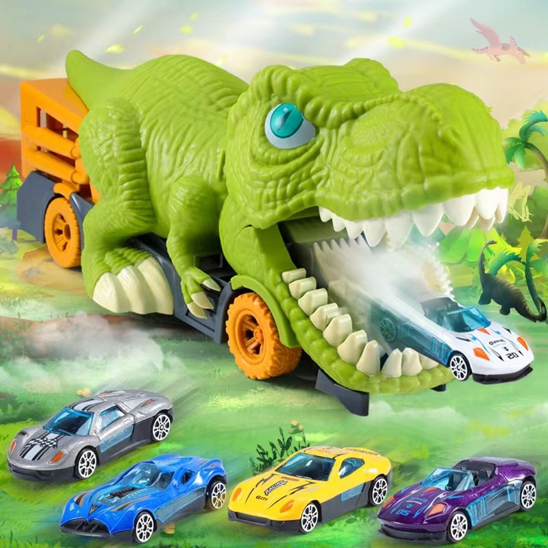 Đồ chơi khủng long nuốt ô tô cho bé, xe đồ chơi khủng long