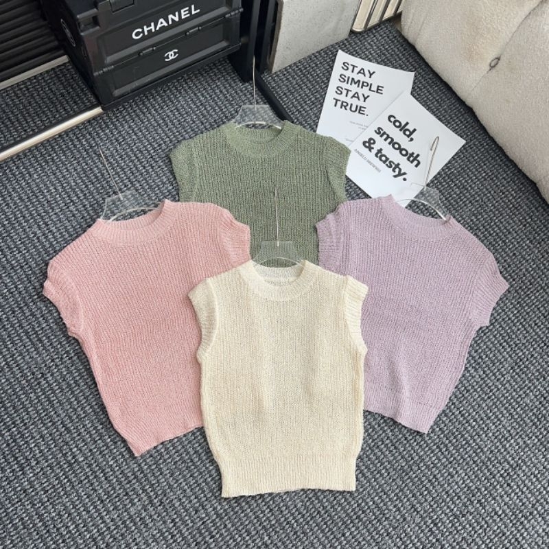 Áo len sợi bo hàng QC