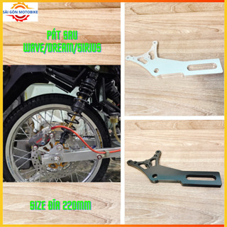 ✍ Pát sau Wave/Sirius/Dream lên size đĩa 220mm ✍ Xài Heo 2 Piston Bremb@/Nisin/Adelin/Frando / Pát CNC để chế đĩa sau