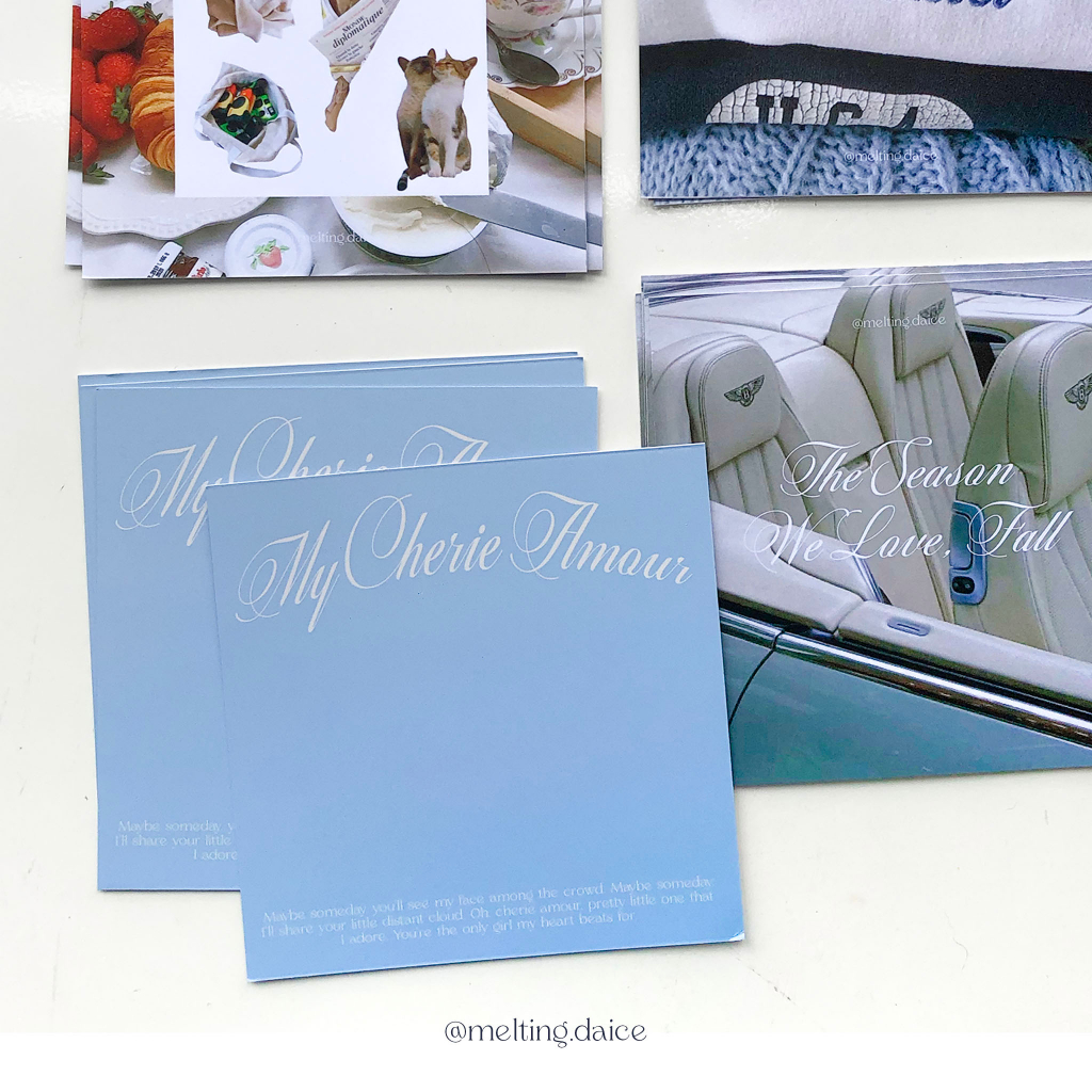 Daice || the season we love, 'fall' poster/postcard  - set 4 poster/postcard trang trí
