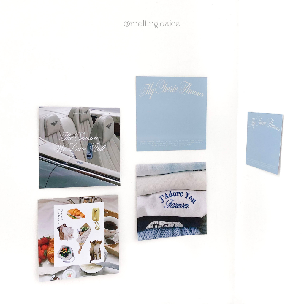 Daice || the season we love, 'fall' poster/postcard  - set 4 poster/postcard trang trí