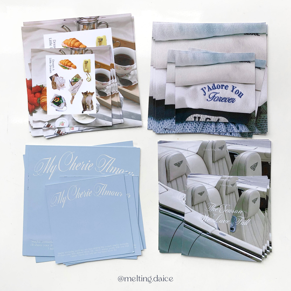 Daice || the season we love, 'fall' poster/postcard  - set 4 poster/postcard trang trí