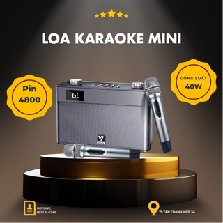 Loa mini karaoke boxt q5s - pin trâu - bảo hành 12 tháng