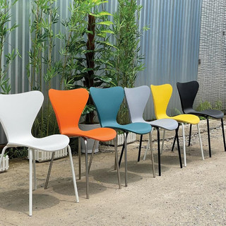  Ghế Nhựa Eames Thiên Nga Cánh Én Chân Sắt Ngồi Cafe Làm Việc Nhà Hàng 